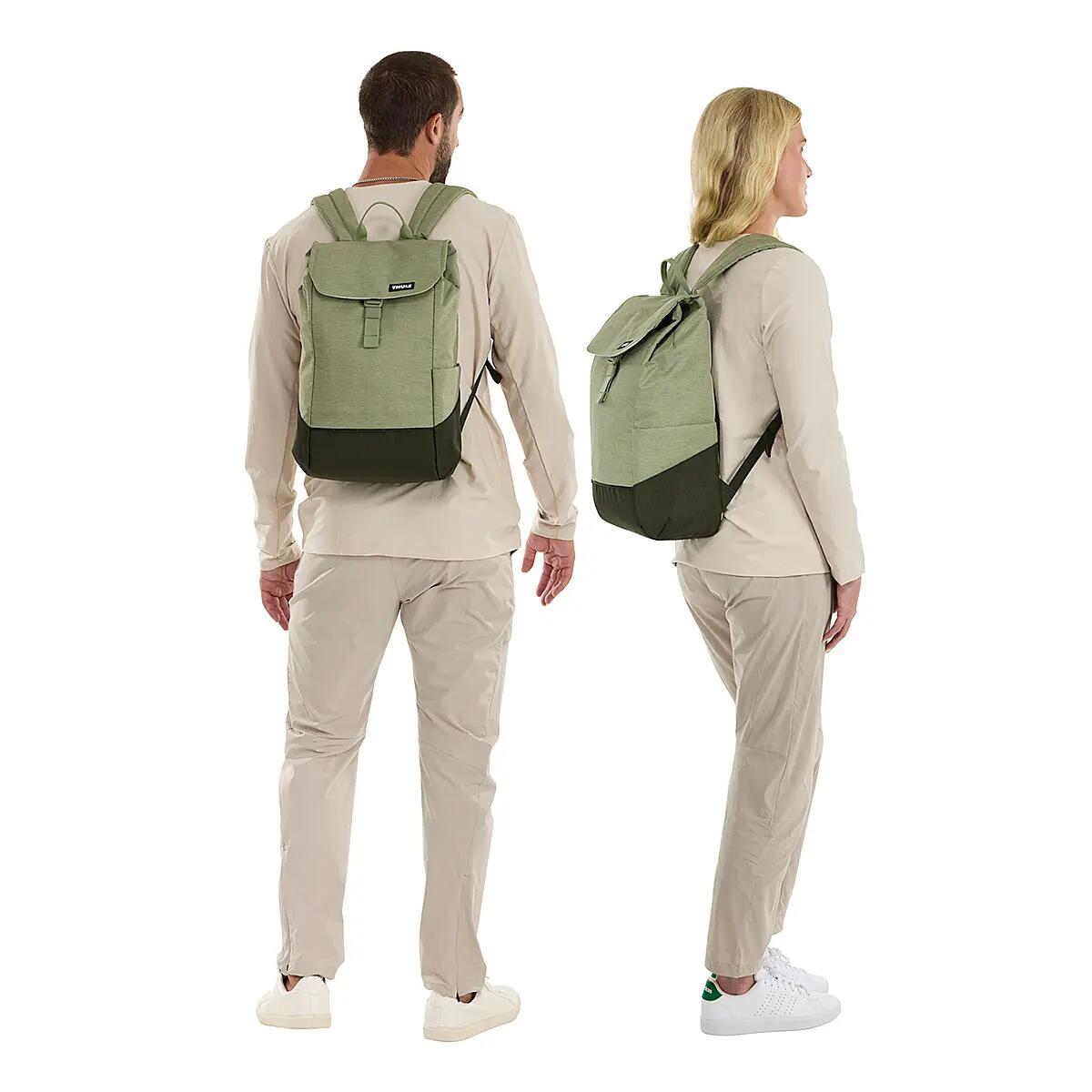 Rucsac urban cu compartiment laptop, Thule, Lithos, 16L, Quiet green 4/7