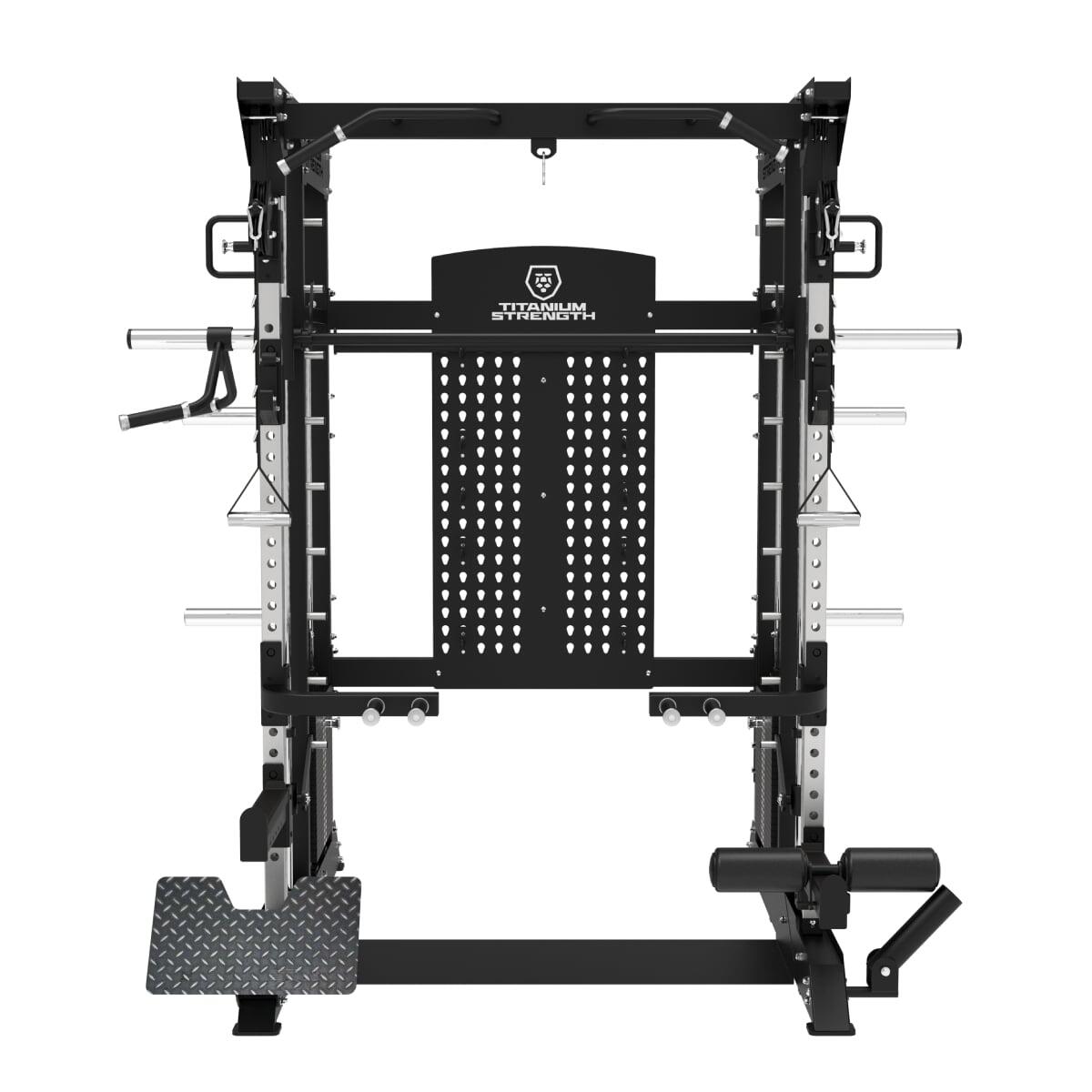 Multipower - Máquina Smith con Doble Polea + Rack + 240KG de Placas Incluídos 2/5