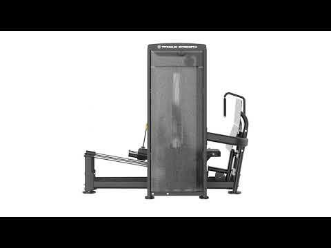 Selectorizada Dual Prensa de Piernas Horizontal / Sentadilla Hack V2 Titanium 5/5