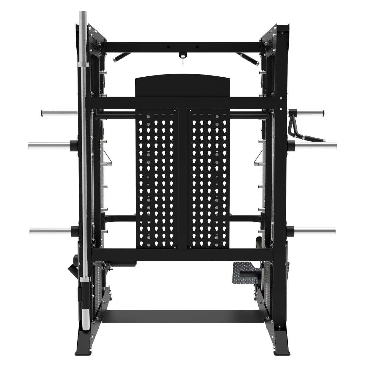 Multipower - Máquina Smith con Doble Polea + Rack + 240KG de Placas Incluídos 4/5