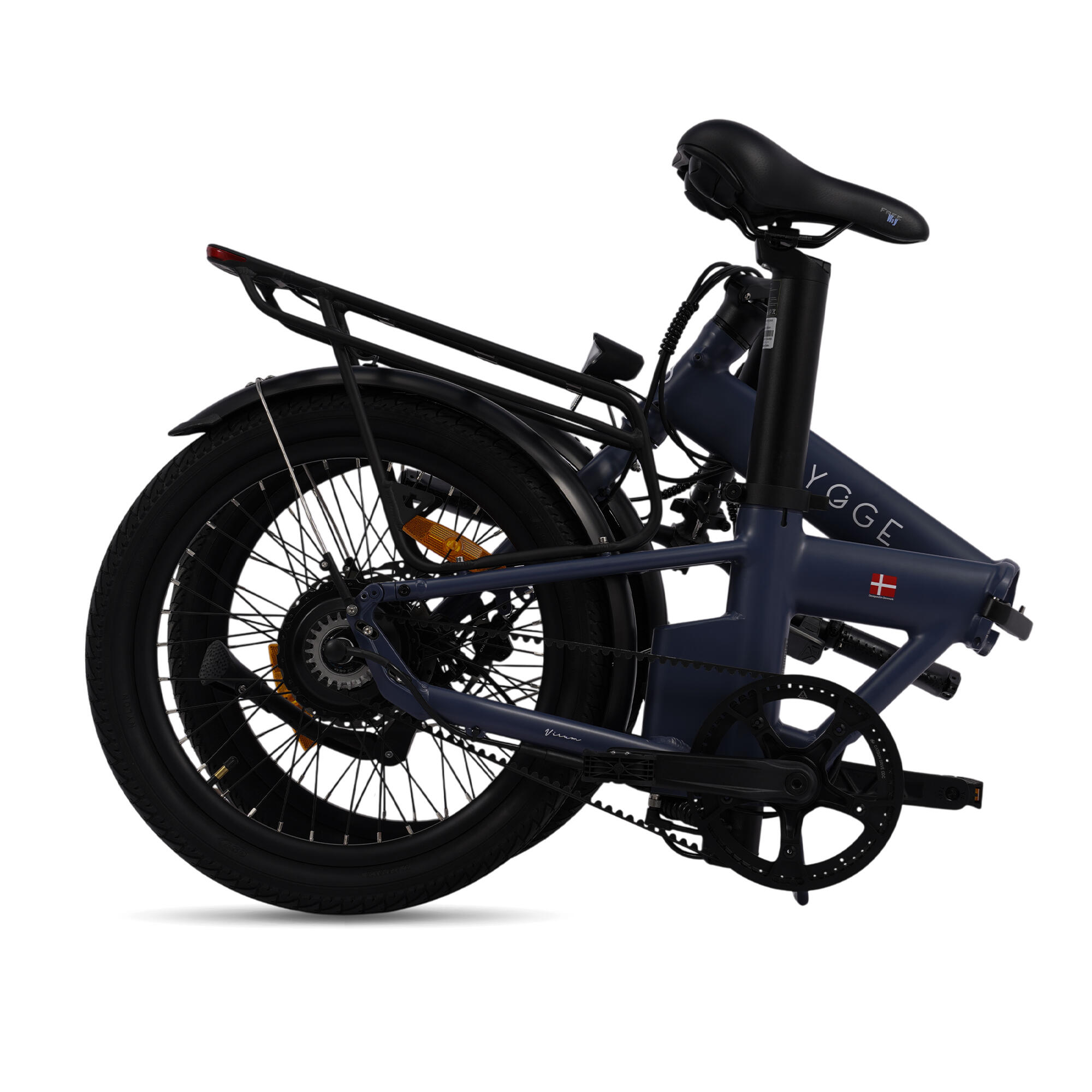 Virum Auto 2026 Bicicletta Elettrica Pieghevole, 3 Velocità Automatica, Cinghia 2/7