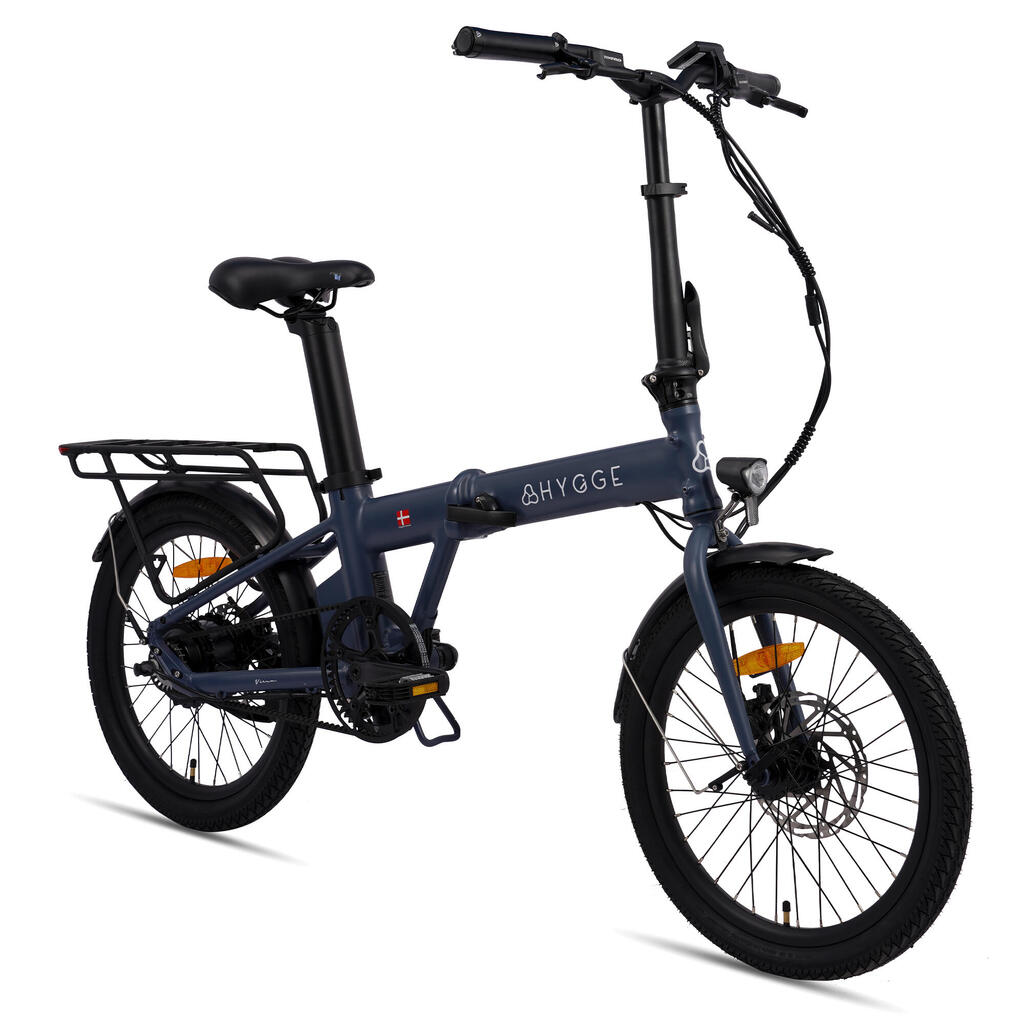 Virum Auto 2026 Folding E-Bike, Automatic 3-Speed, Belt Drive – Nocturne Blue