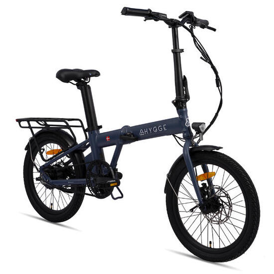 Virum Auto 2026 Vélo Électrique Pliable, 3 Vitesses Automatique, Courroie – Bleu