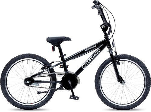 Schwarzes 20 Zoll BMX-Fahrrad für Abenteuerlustige