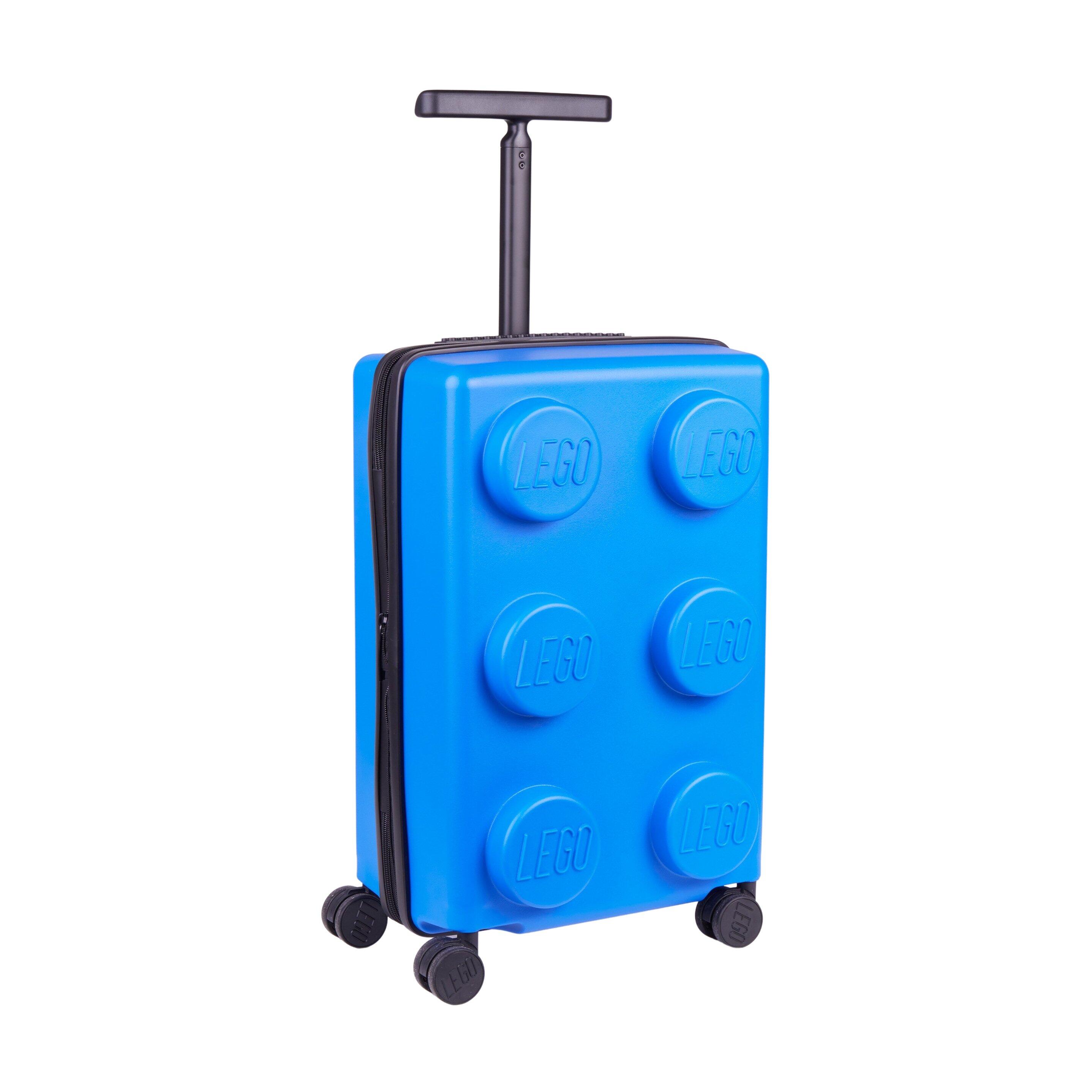 Valise Trolley LEGO Brick 2X3 Extensible 20" Bleu 3/4