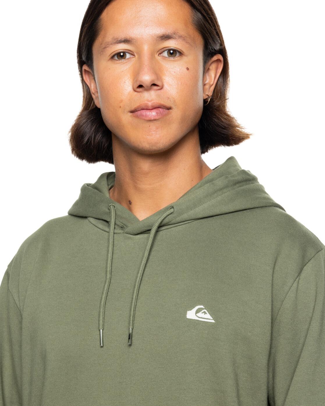 Kapuzenpulli BASIC Grün Herren 4/4