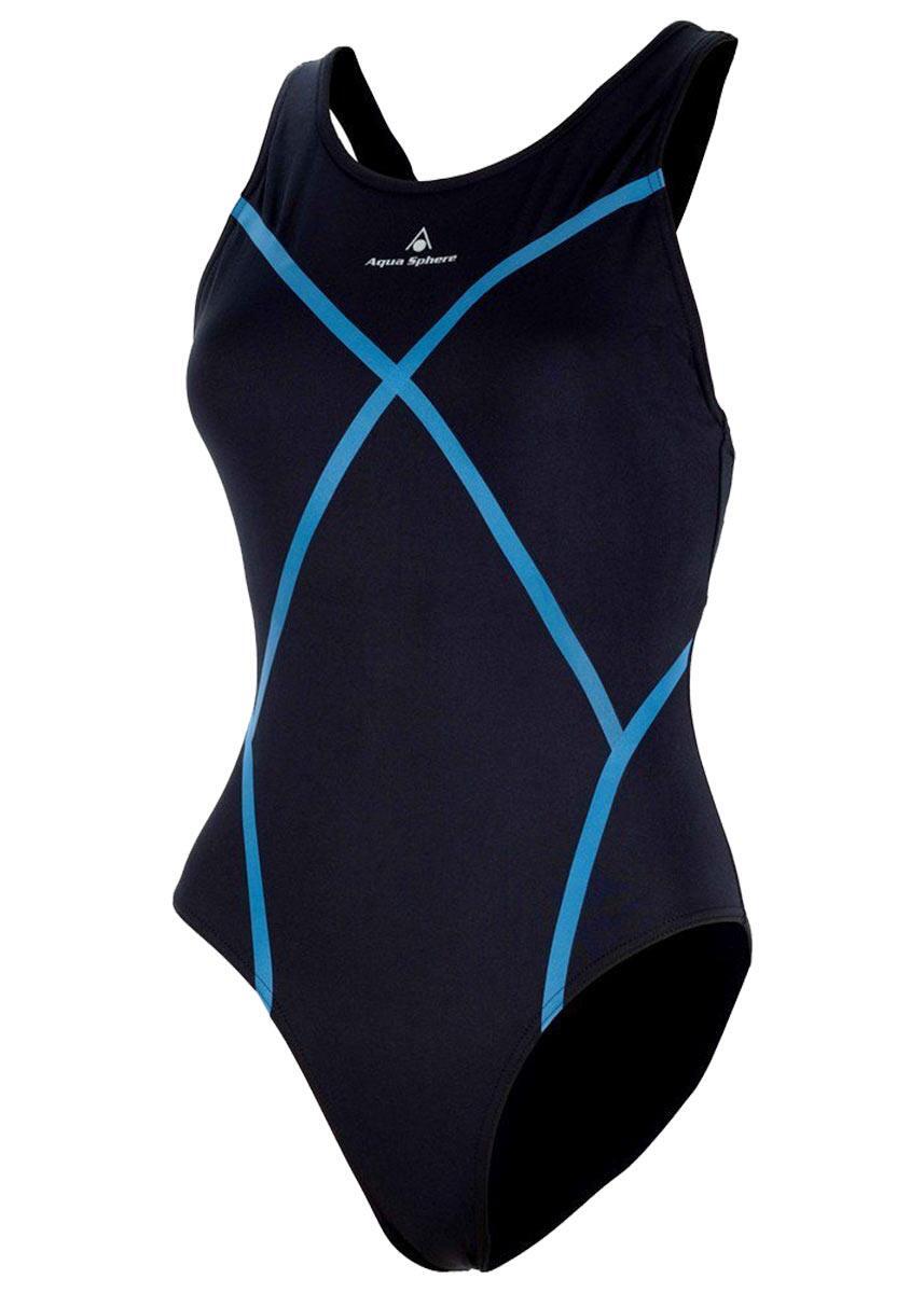 Strój Kąpielowy Aqua Sphere Capri – Czarno-Niebieski – Rozmiar 34