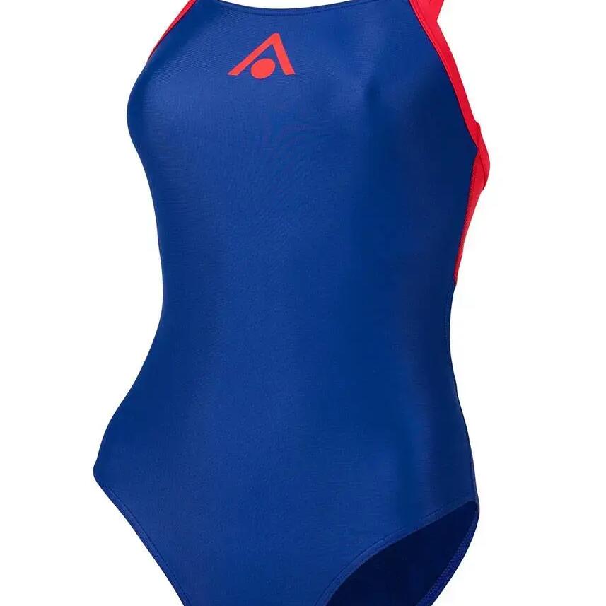 Aqua Sphere Essential Flyback Swimsuit Navy/Red UK 42