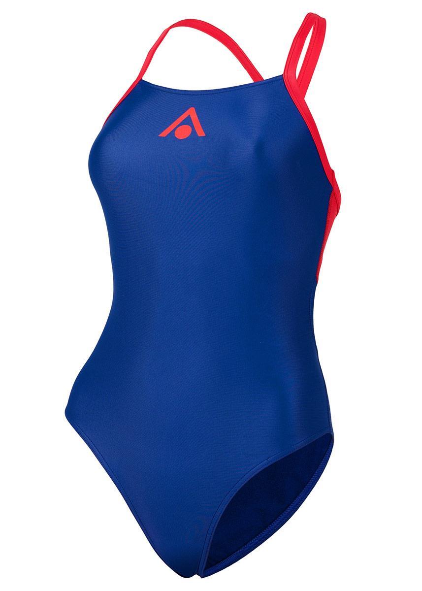 Strój Kąpielowy Aqua Sphere Essential Flyback – Granatowo-Czerwony – Rozmiar 42