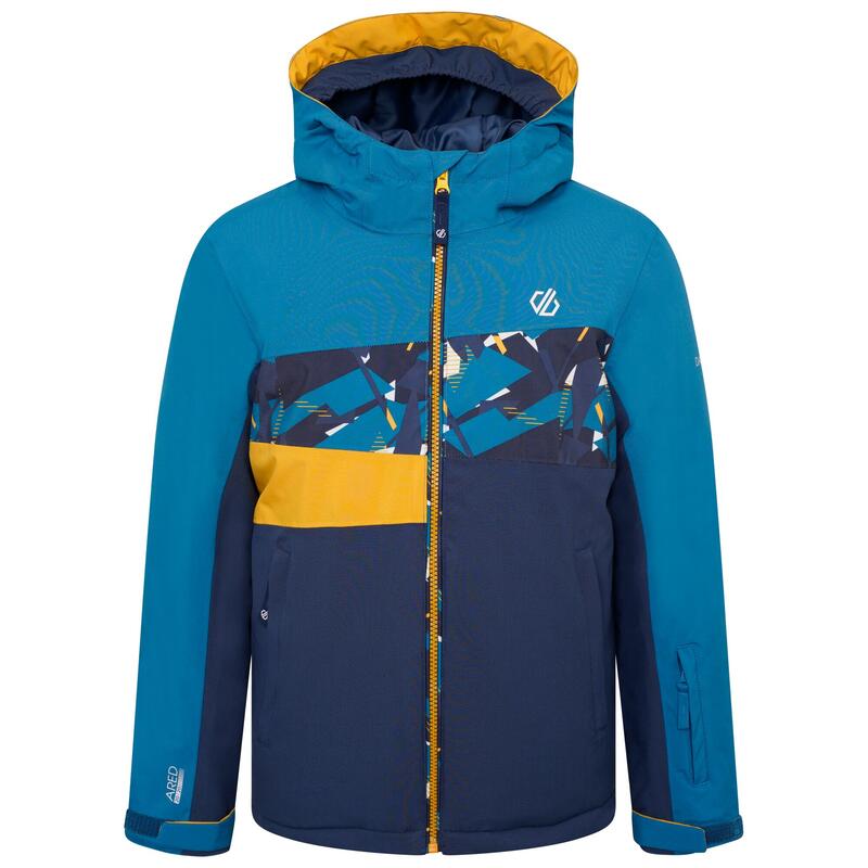 Humour Veste de ski imperméable à capuche pour enfant - Milieu bleu