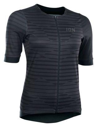 Maglia a maniche corte Gravel da donna ION VNTR AMP Nero
