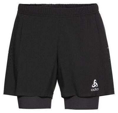 Odlo zeroweight 5in 2-in-1 shorts zwart