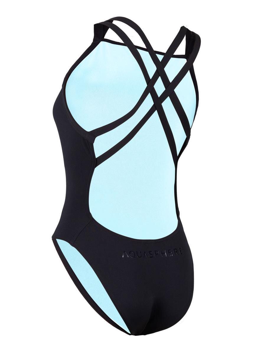 Traje de baño Aqua Sphere Essential con espalda descubierta - Negro - Talla 36 3/7
