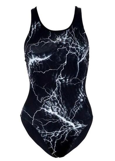 Maillot de bain femme Aqua Sphere Miami - Gris foncé/multicolore - Taille 32