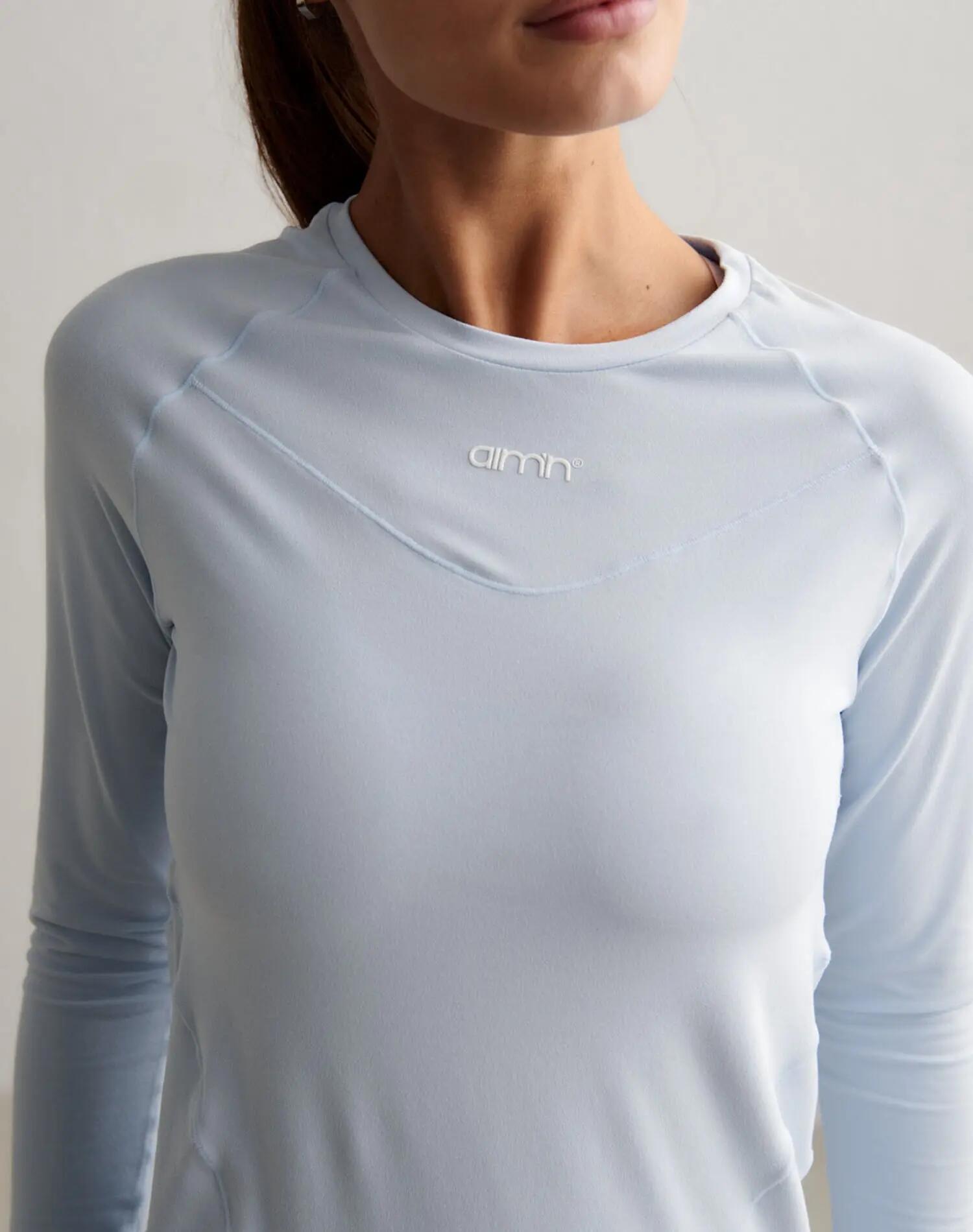 Donna Maglia Maniche Lunghe Ultramorbida Asciuga Rapida 4 Vie Soft Basic Aura 3/6