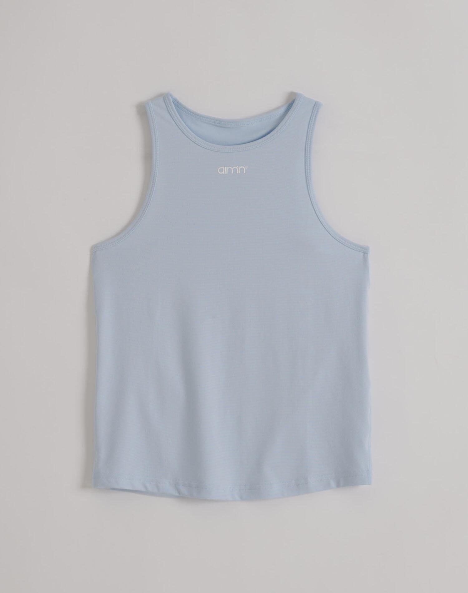 Femme Débardeur Doux Évacuant l'humidité Bleu Clair 7/7