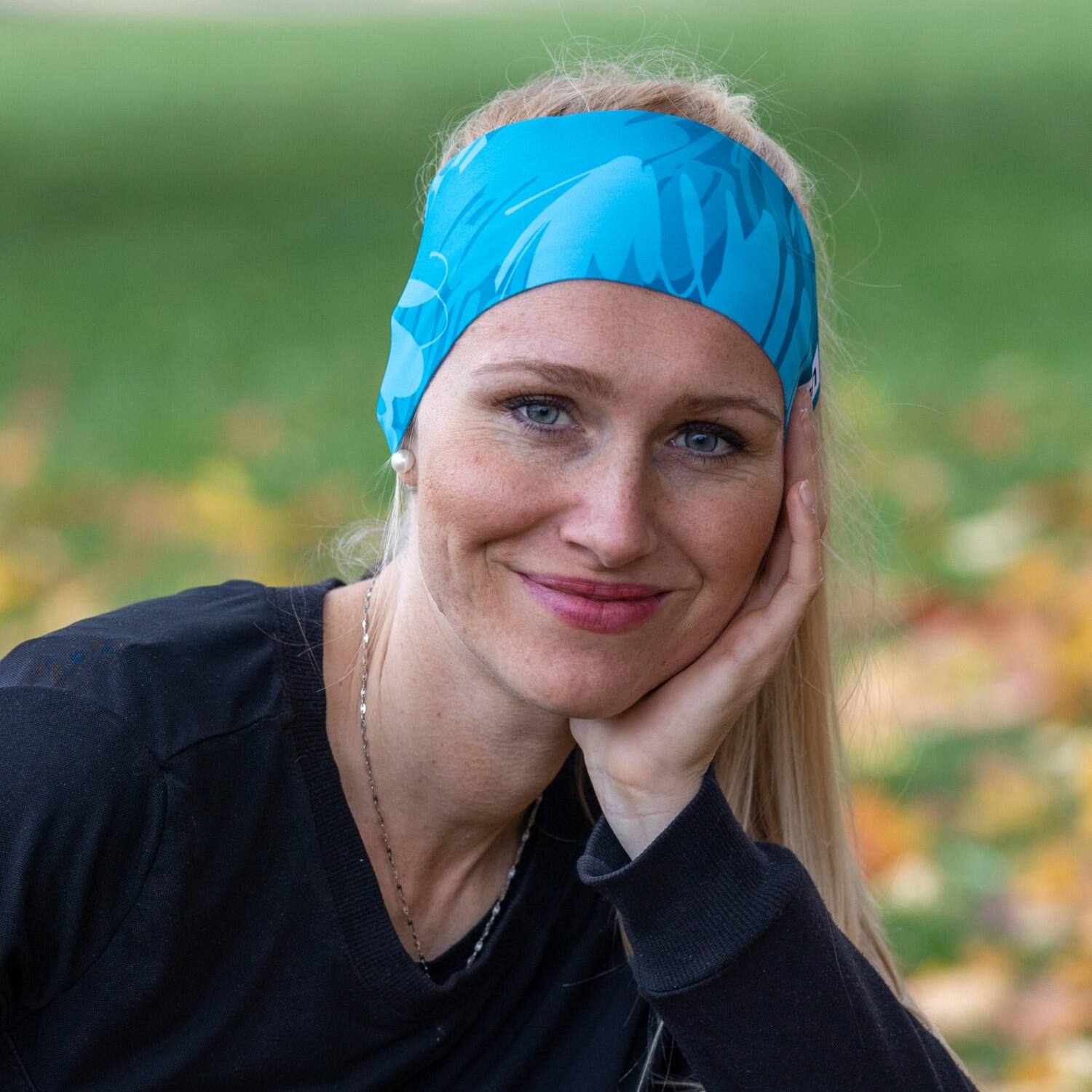 Sportstirnband Eleven Dolomiti Motion – blau/grün 2/3
