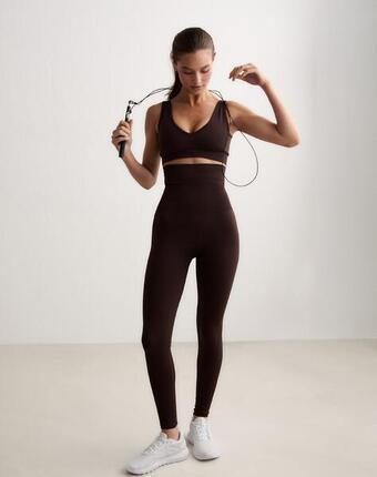 Femme Leggings Résistant aux squat Soutenir la Abdominale Noir