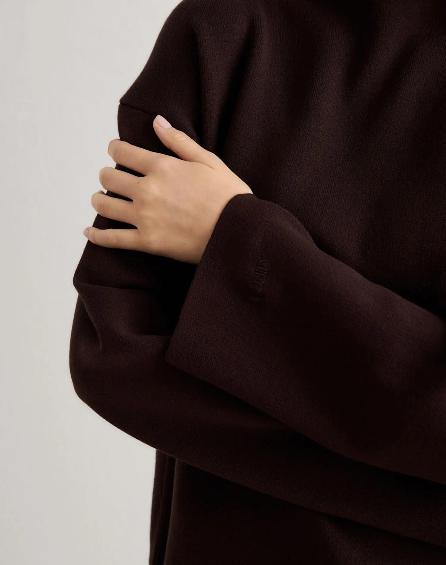 Mujer Suéter de Punto Chocolate 6/7