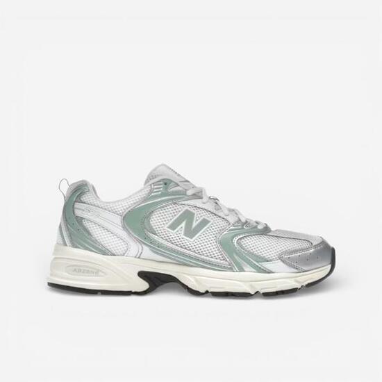 New Balance 530 Silver Metallic Mosaic Green