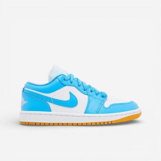 Jordan 1 Low White Gum Light Brown Dark Powder Blue (Women's)