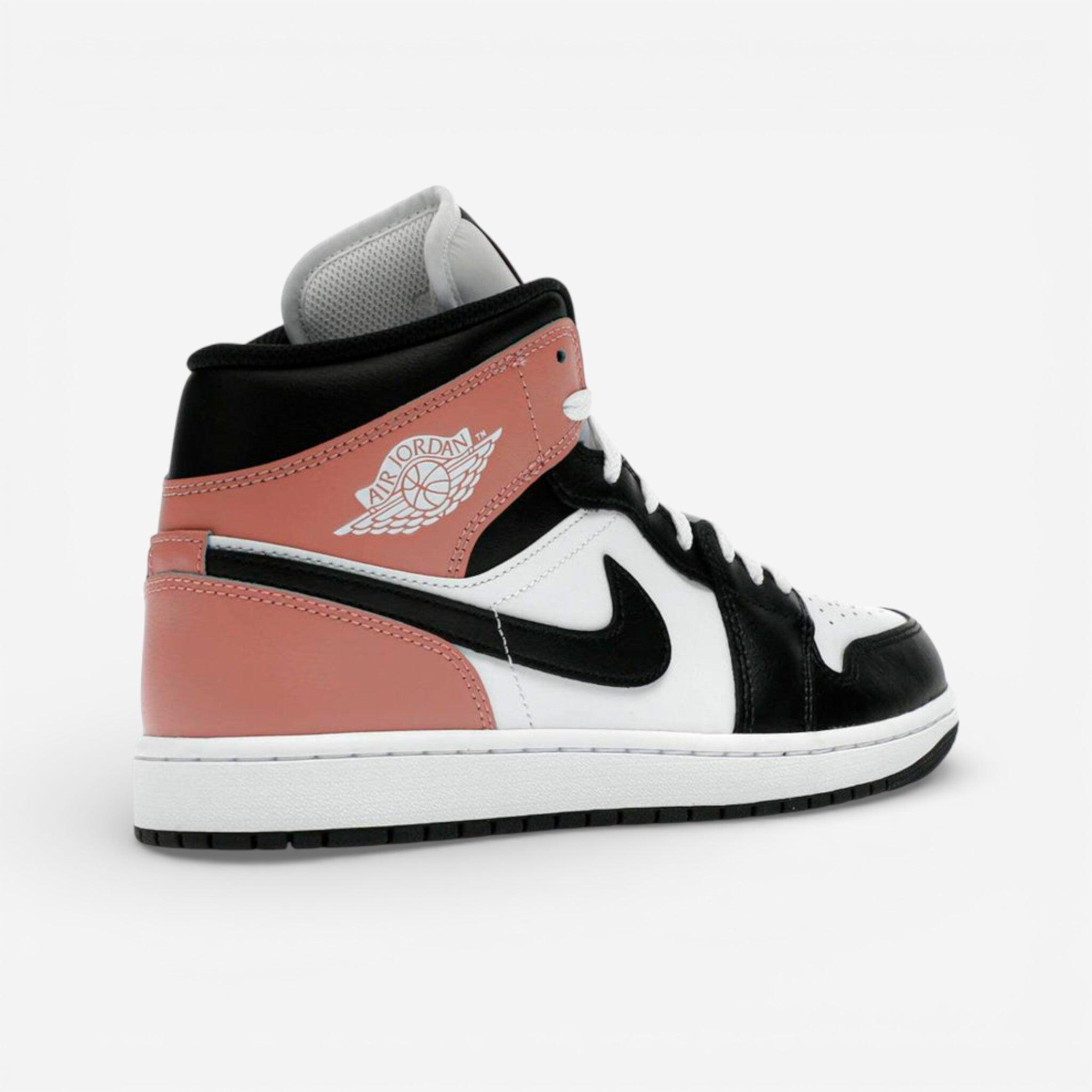 pink jordans mid 1