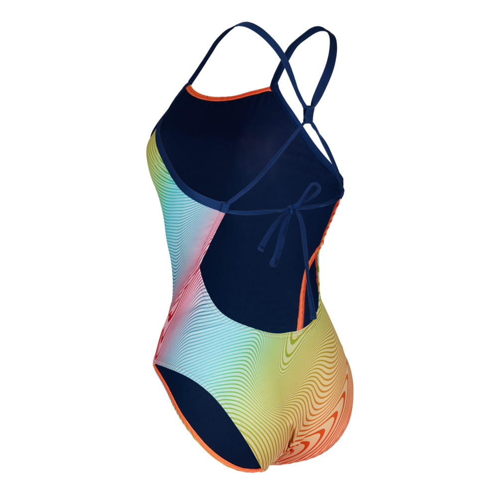 Aqua Sphere Essential badpak met strikbandjes - Multicolour/Oranje - Maat 30 2/3