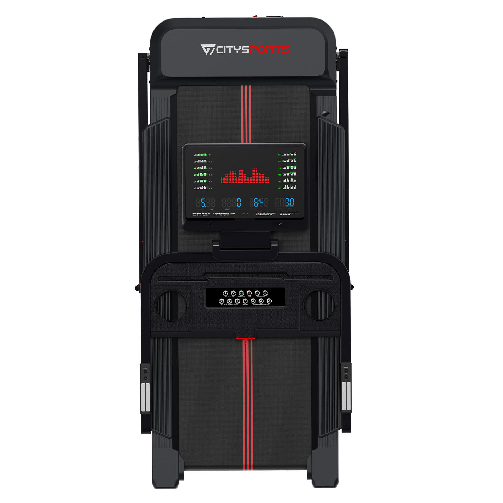 Składana bieżnia z 15 poziomami nachylenia, NB6, 3700 W, 15,5 km/h, APP,REMOTE 4/7