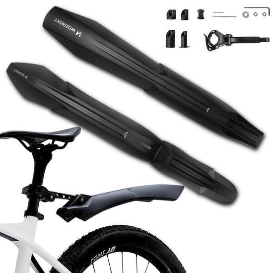 UNIVERSALER FAHRRAD-SCHUTZBLECHSATZ VORNE HINTEN 24–28” SCHWARZ