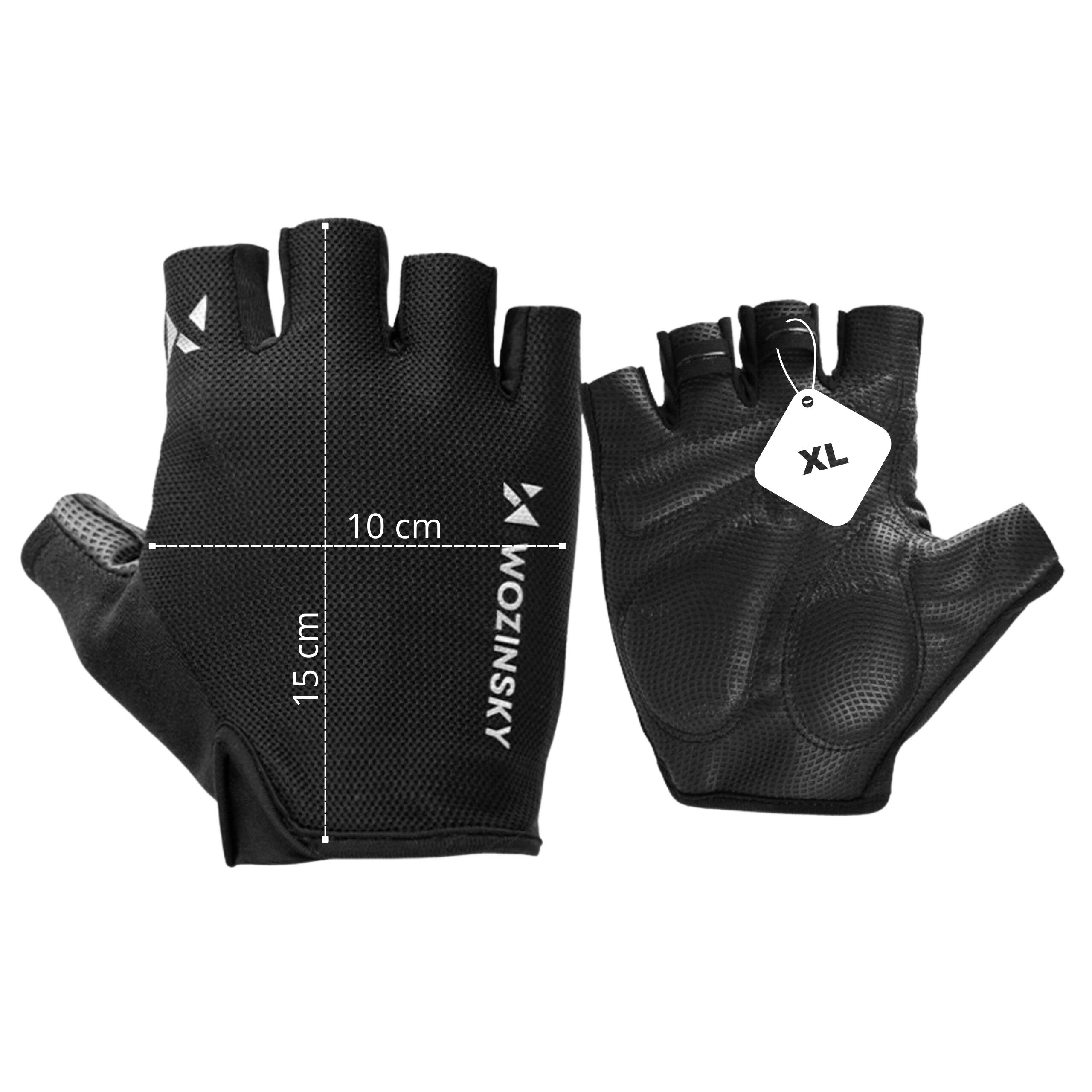 Wozinsky rękawiczki rowerowe rozmiar XL - czarne 2/7