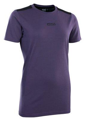 ION MTB Kurzarm Trikot Merino Violett Damen
