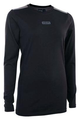 ION Langarm Trikot MTB Merino Schwarz Damen