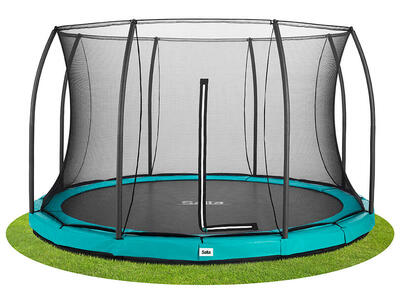 Trampoline - comfort edition ground - 427 cm - rond zwart