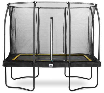 Comfort edition - 305x214cm - trampoline - rechthoekig - zwart