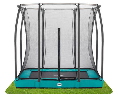 Trampoline - comfort edition ground - 214 x 153 cm - rechthoekig zwart