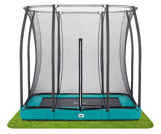 Trampolin - Comfort Edition Ground - 214 x 153 cm - Rechteckig Schwarz