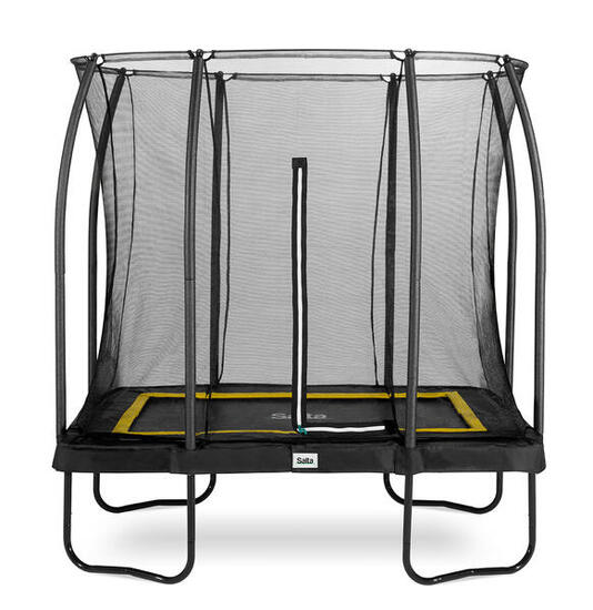 Trampoline - Comfort Edition - 214 x 153 cm - Rectangulaire Noir