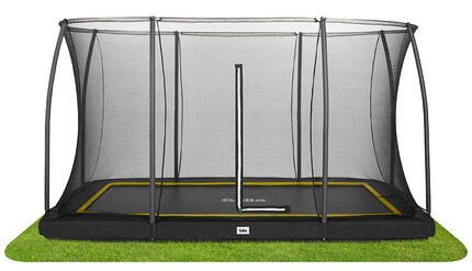 Trampolin - Comfort Edition Ground - 366 x 244 cm - Rechteckig Graun