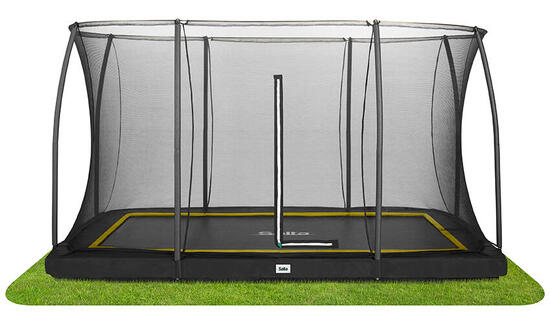 Trampolin - Comfort Edition Ground - 366 x 244 cm - Rechteckig Graun