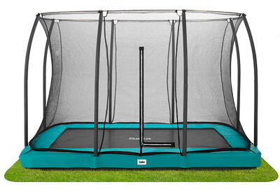 Trampoline - comfort edition ground - 305 x 214cm - rechthoekig zwart