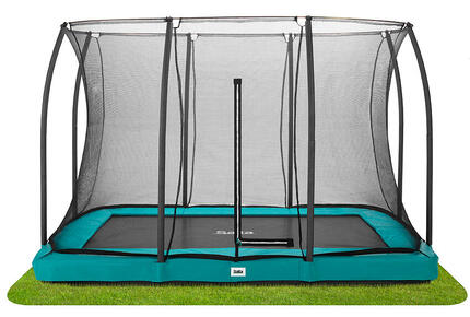 Trampolin - Comfort Edition Ground - 305 x 214 cm - Rechteckig Schwarz