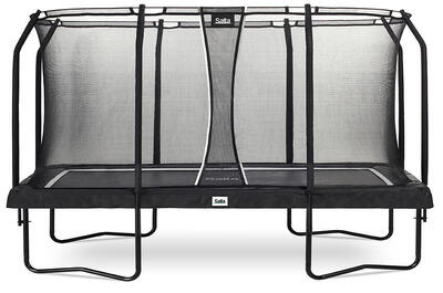 Trampoline - premium black edition - 396 x 244 cm - rechthoekig zwart
