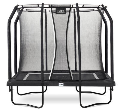 Trampoline - premium black edition - 214 x 153 cm - rechthoekig zwart