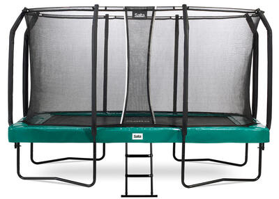 First class - trampoline met ladder - 427x244cm - groen
