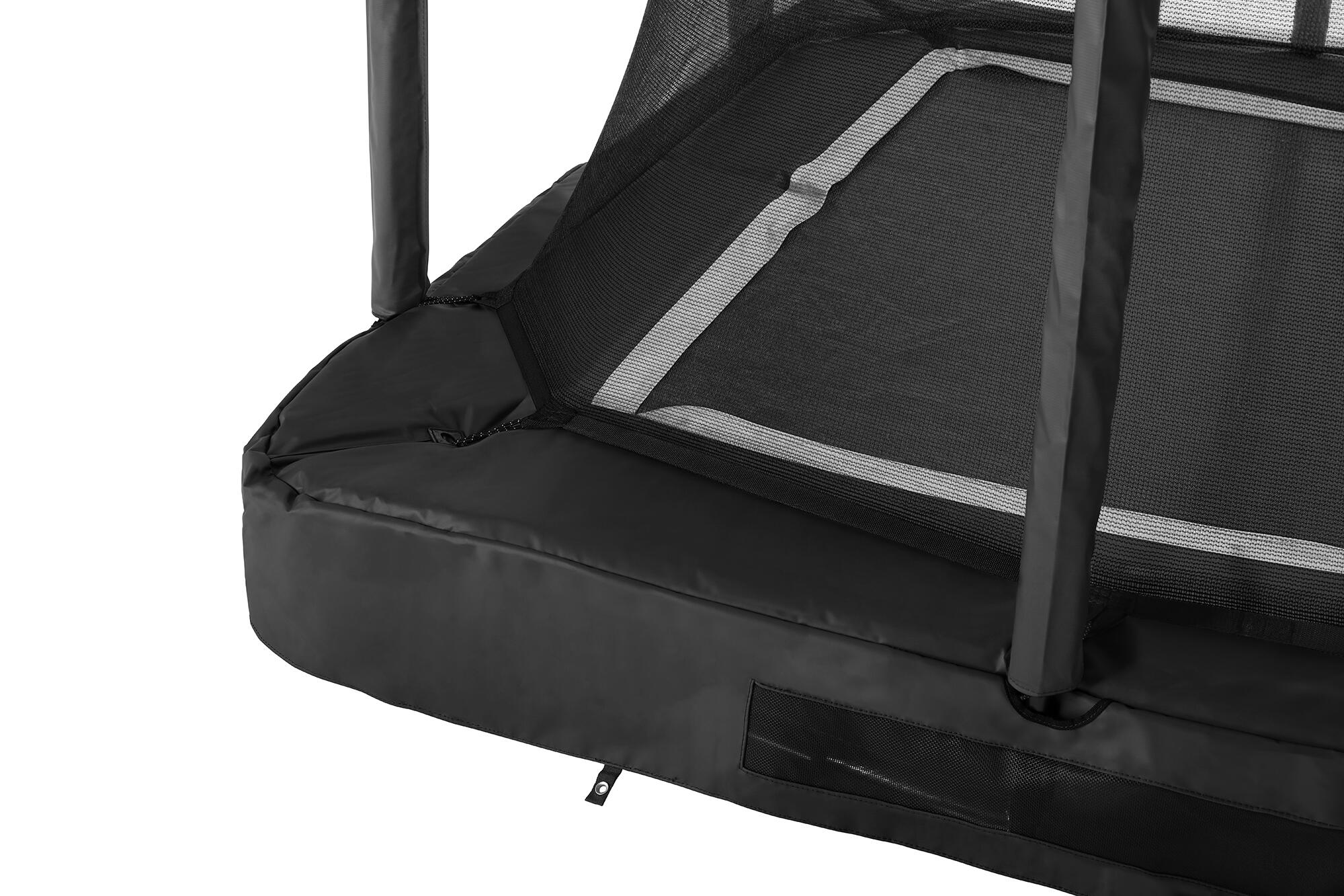 Trampoline - Premium Ground - 214 x 153 cm - Rechteckig Schwarz 4/7