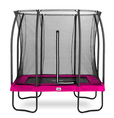 Comfort edition - 214x153cm - trampoline - rechthoekig - roze