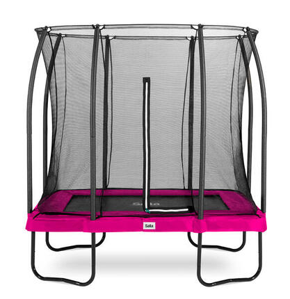 Trampolin - Comfort Edition - 214 x 153 cm - Rechteckig Rosa