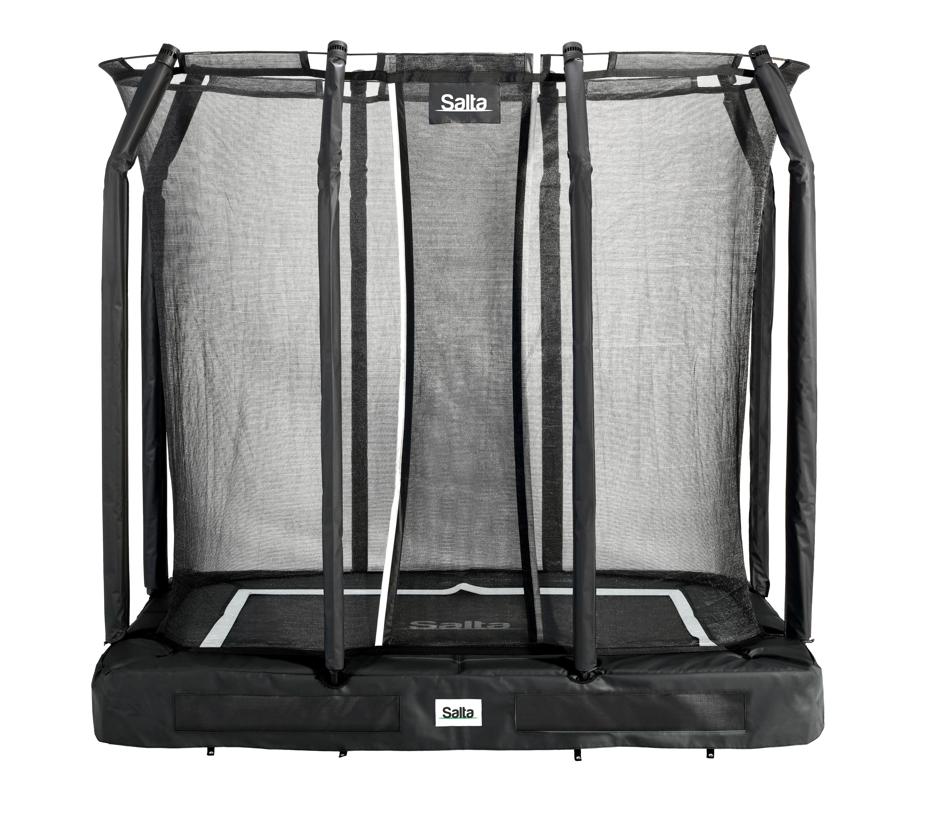 Trampoline - Premium Ground - 214 x 153 cm - Rechteckig Schwarz 2/7