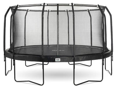Premium black edition - ø457cm - trampoline met veiligheidsnet - rond - zwart