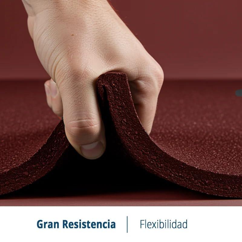 Piso do ginásio. Telha de borracha. 50x50cm. 20mm (Vermelho). Pacote 2 4/8